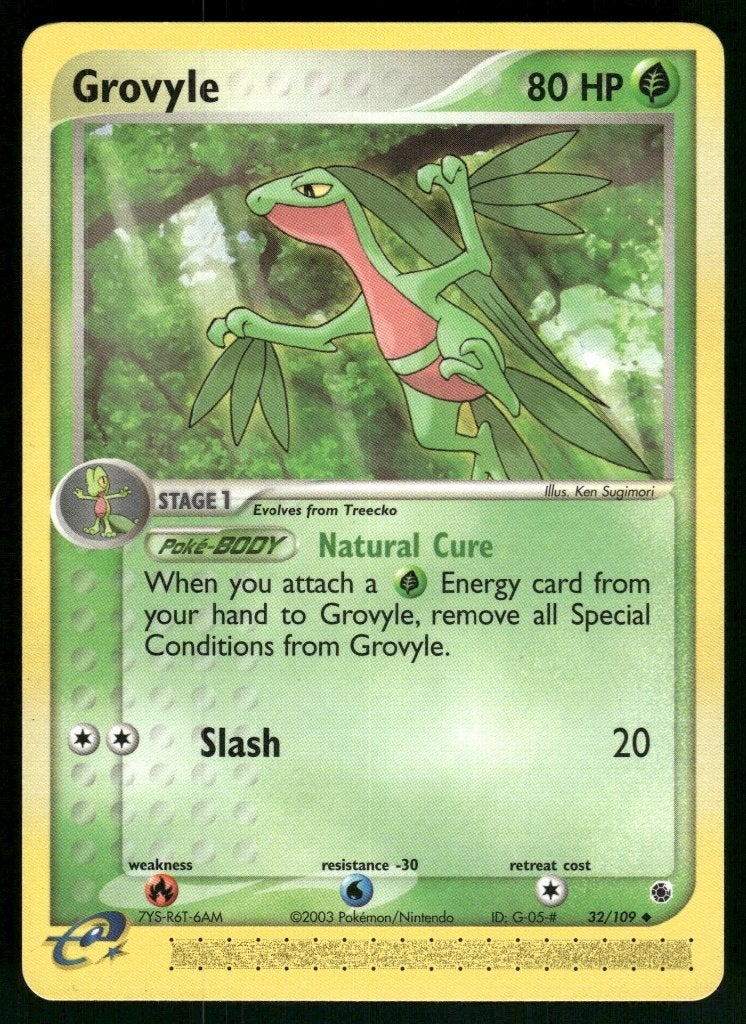 Grovyle 32/109 - Ruby &amp; Sapphire (NM), Verzenden, Gebruikt
