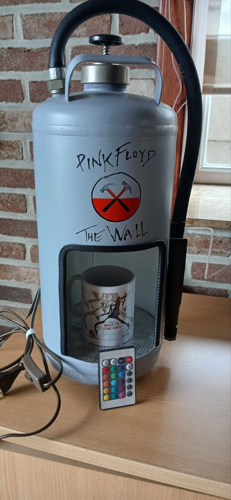 Brandblusser Pink Floyd met verlichting, Ophalen