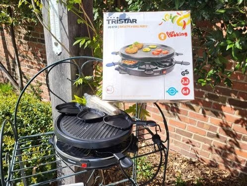 Tristar Raclette 6 Grill Party (PD-8754) – Zo goed als nieuw, Ophalen