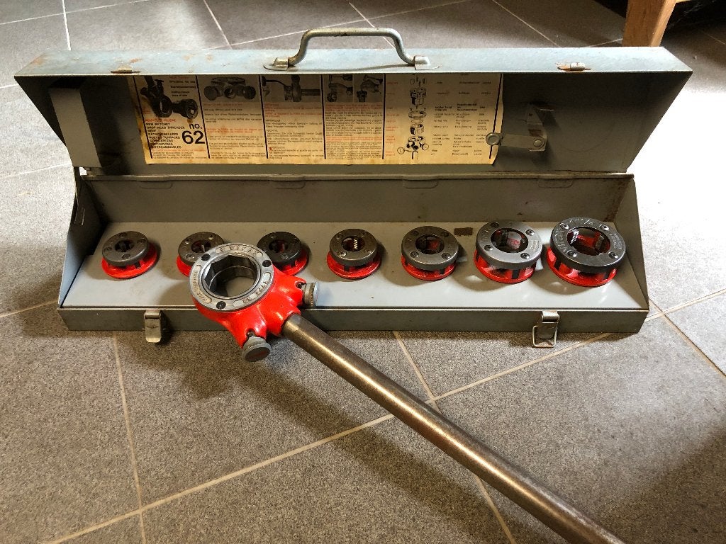 draadsnijset, Doe-het-zelf en Bouw, Gereedschap | Handgereedschap, Ophalen, Gebruikt, Gereedschapsset, Overige merken