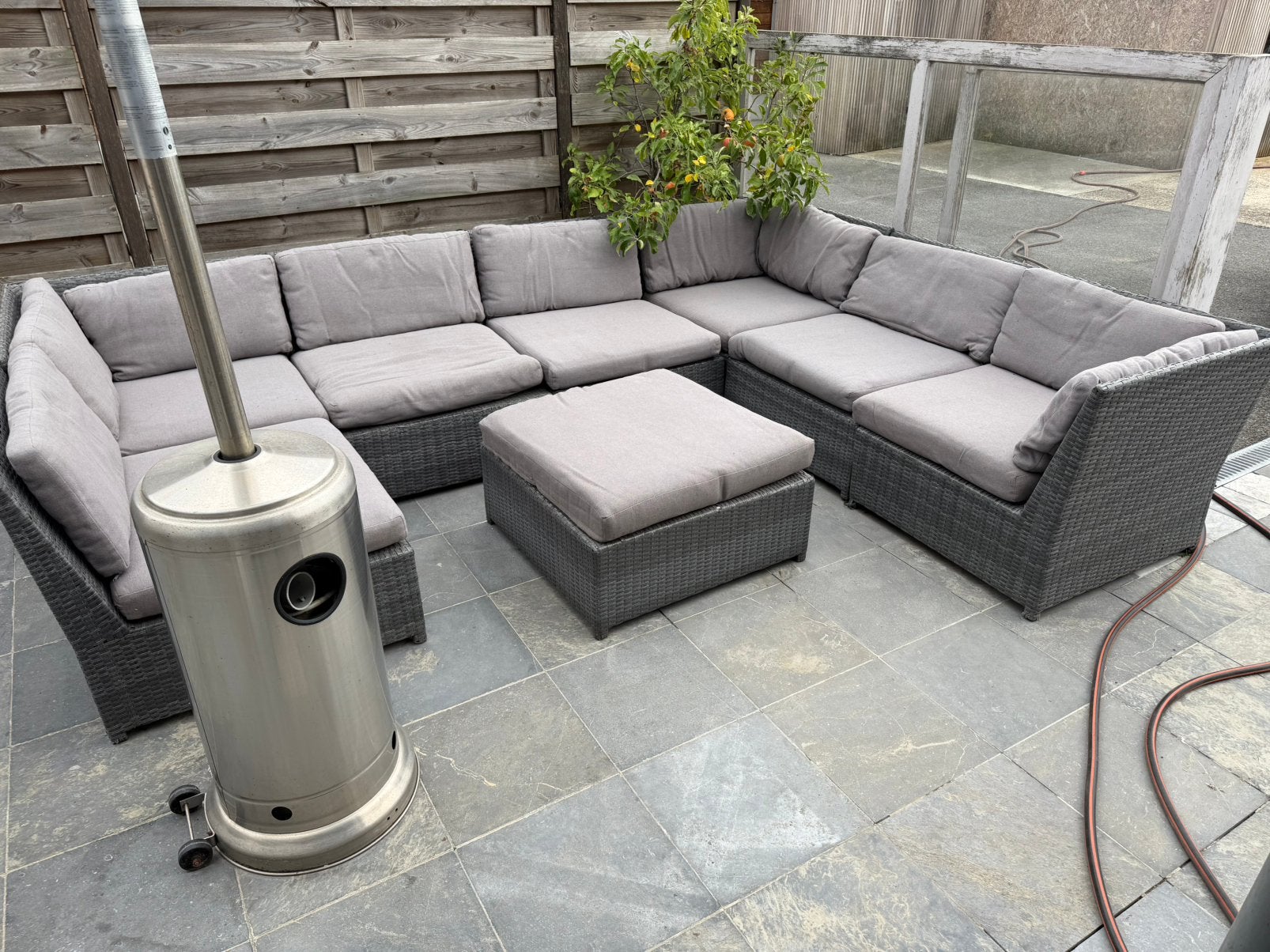 Grote lounge set, Ophalen, Kunststof, Gebruikt, Loungeset