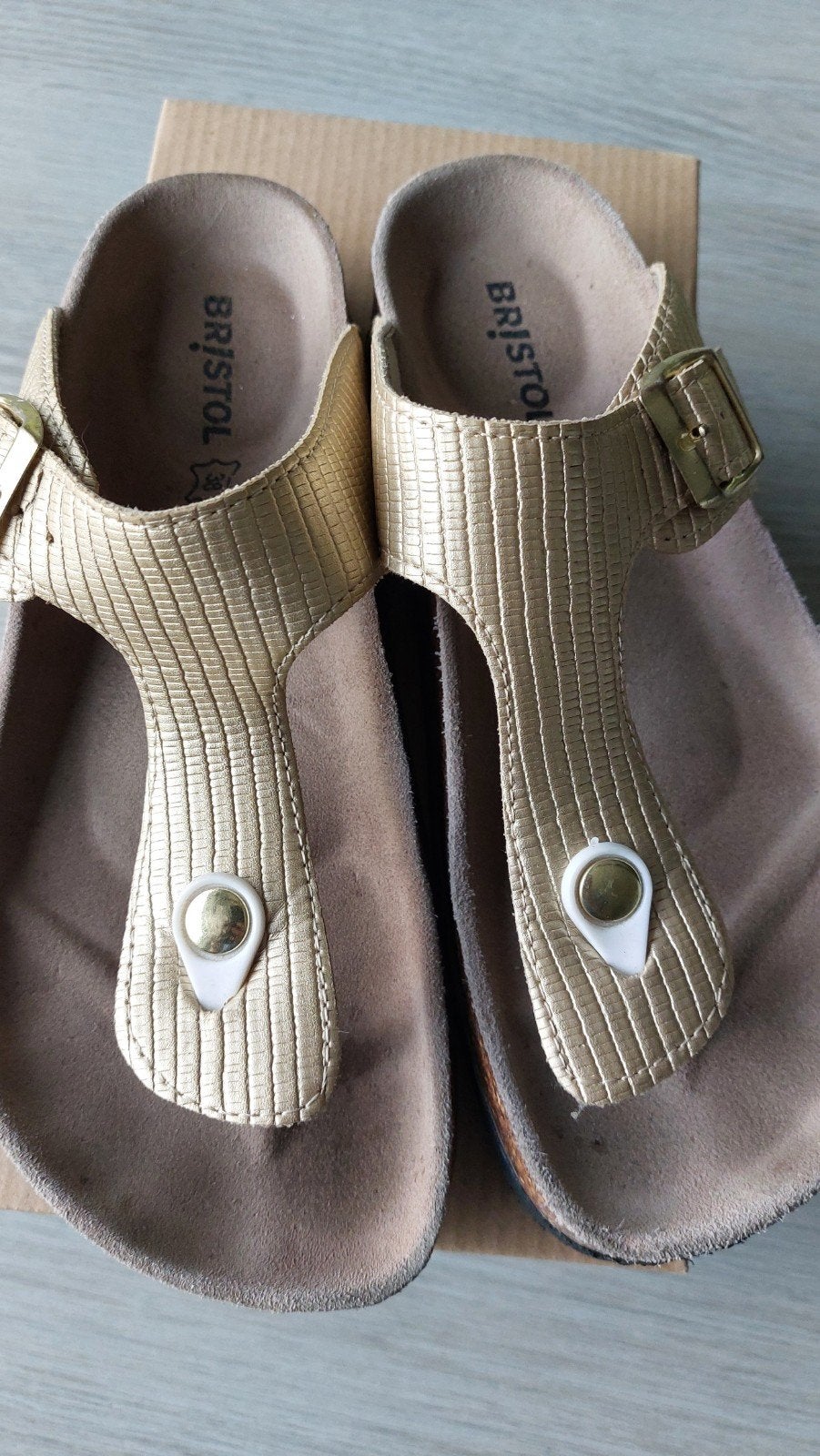 lederen slippers bristol maat 38, Meisje, Schoenen, Ophalen of Verzenden, Zo goed als nieuw