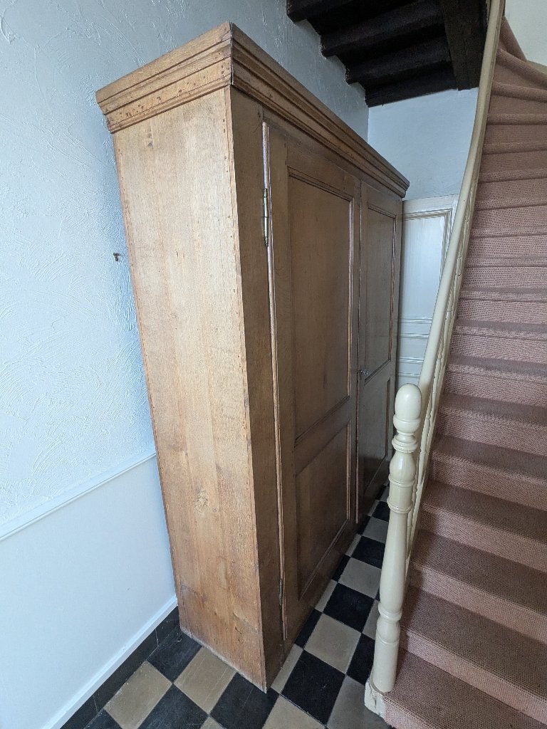 Mooie houten massief kast, Ophalen, Gebruikt, 150 tot 200 cm, Klassiek sober