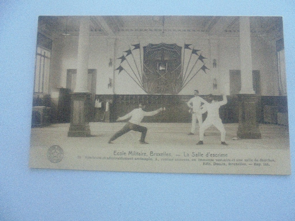 brussel- ecole militaire- la salle d'escrime, Envoi, 1920 à 1940, Non affranchie, Bruxelles (Capitale)