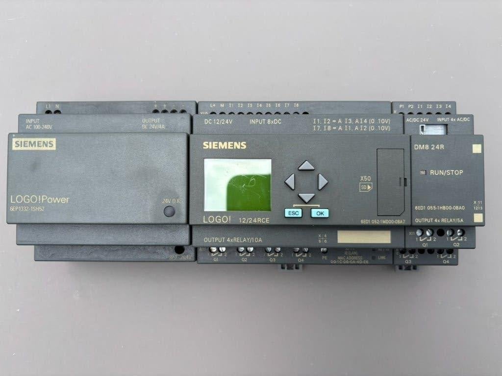 Siemens Logo! PLC + uitbreiding + voeding, Ophalen, Gebruikt