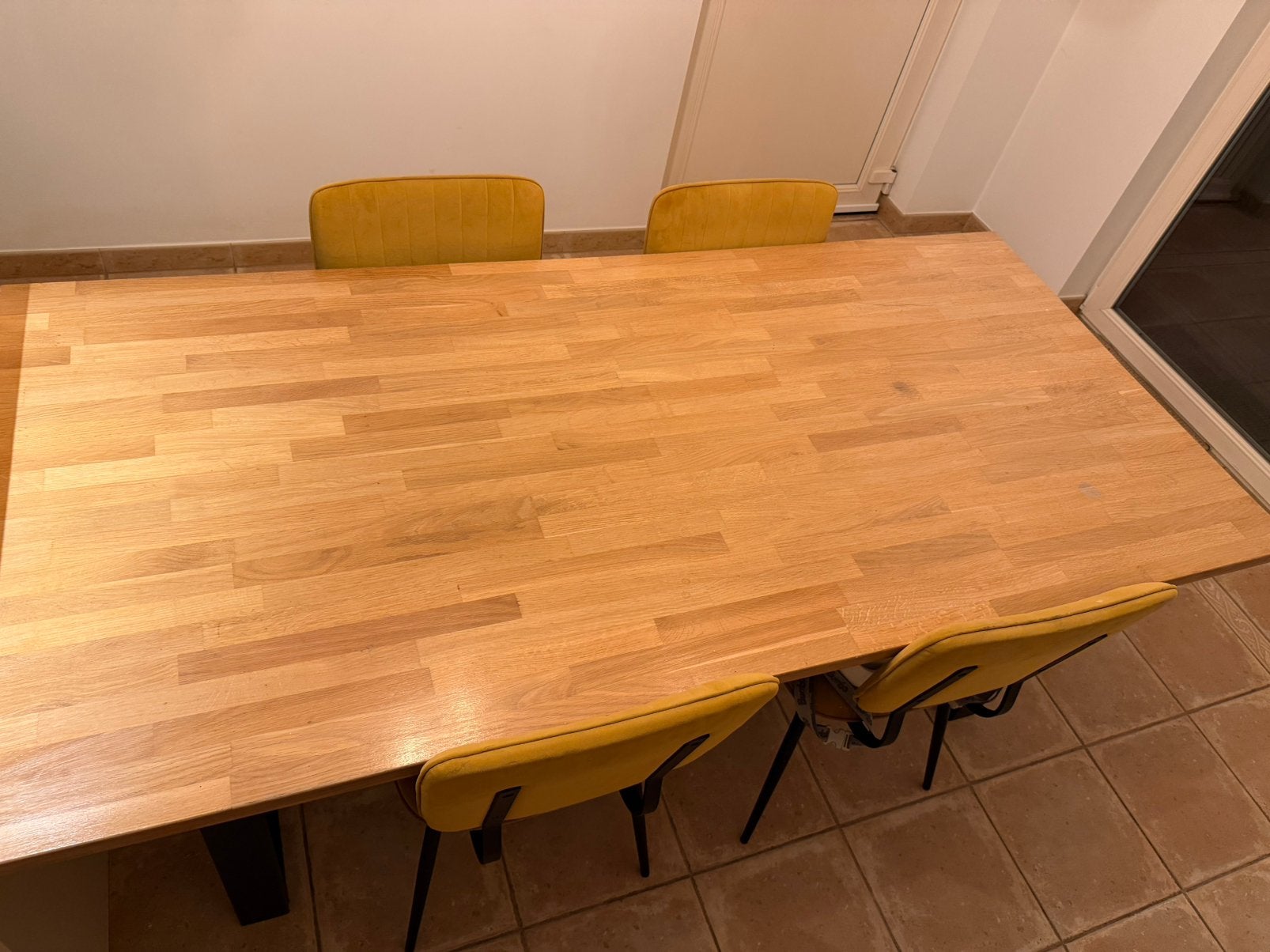 Echte eiken tafel te koop, Huis en Inrichting, Ophalen, Zo goed als nieuw