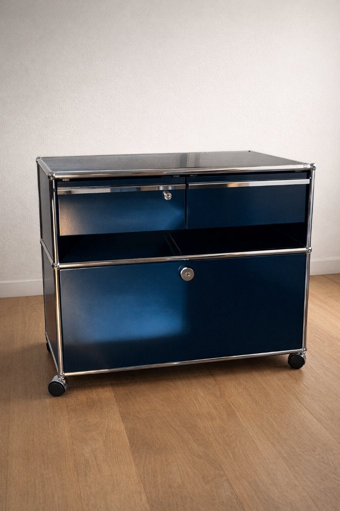 Buffet USM Haller, Plusieurs portes, Design, Moins de 100 cm, Métal