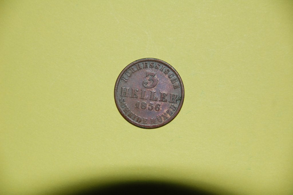 HESSEN CASSEL : 3 HELLER 1856, Enlèvement ou Envoi, Allemagne, Monnaie en vrac