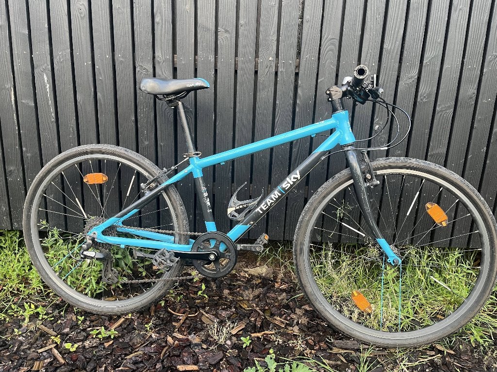 Kinderfiets Frog 69 Team Sky edition, Gebruikt, Frog Bikes, Velgrem, Versnellingen