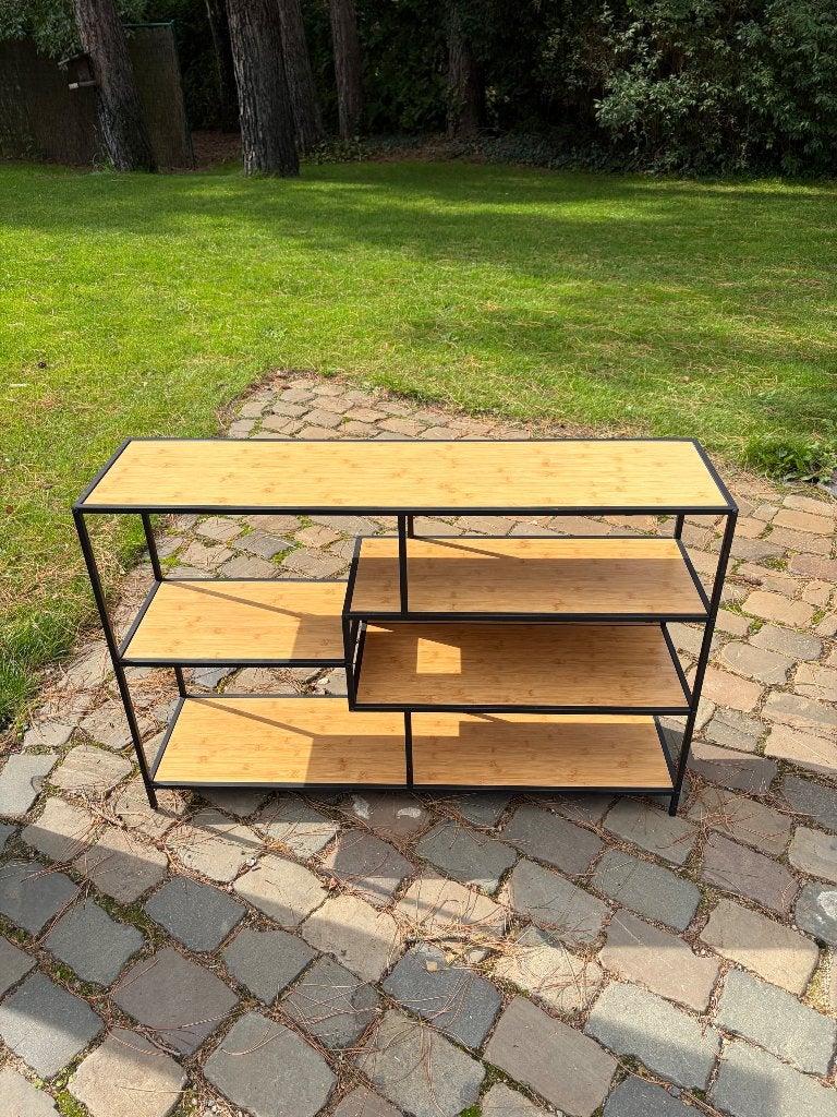 Wandkast laag industrial look, 25 à 50 cm, Avec tablette(s), Comme neuf, Enlèvement