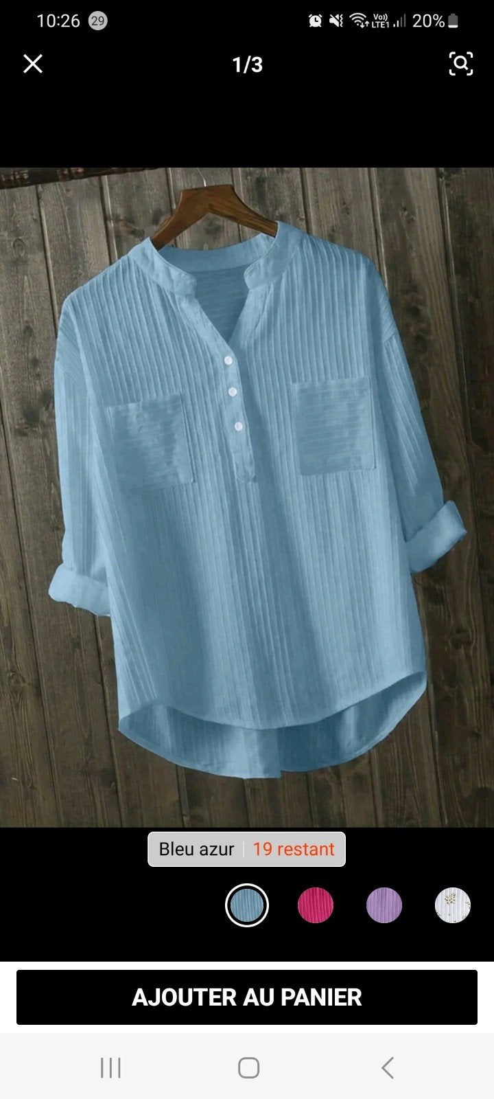 2 jolie blouse  1 blanche  1 bleu, Neuf, Taille 46/48 (XL) ou plus grande, Enlèvement ou Envoi, SHEIN