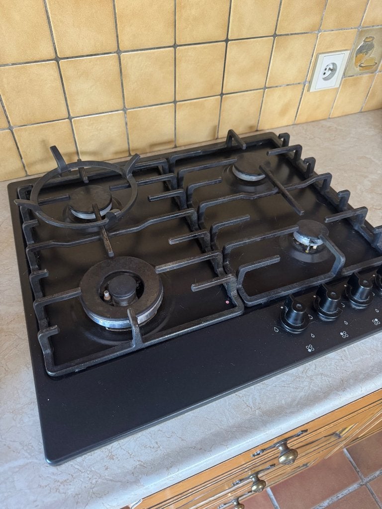 Taque de cuisson encastrable, Gaz, 4 zones de cuisson, Encastré, Enlèvement