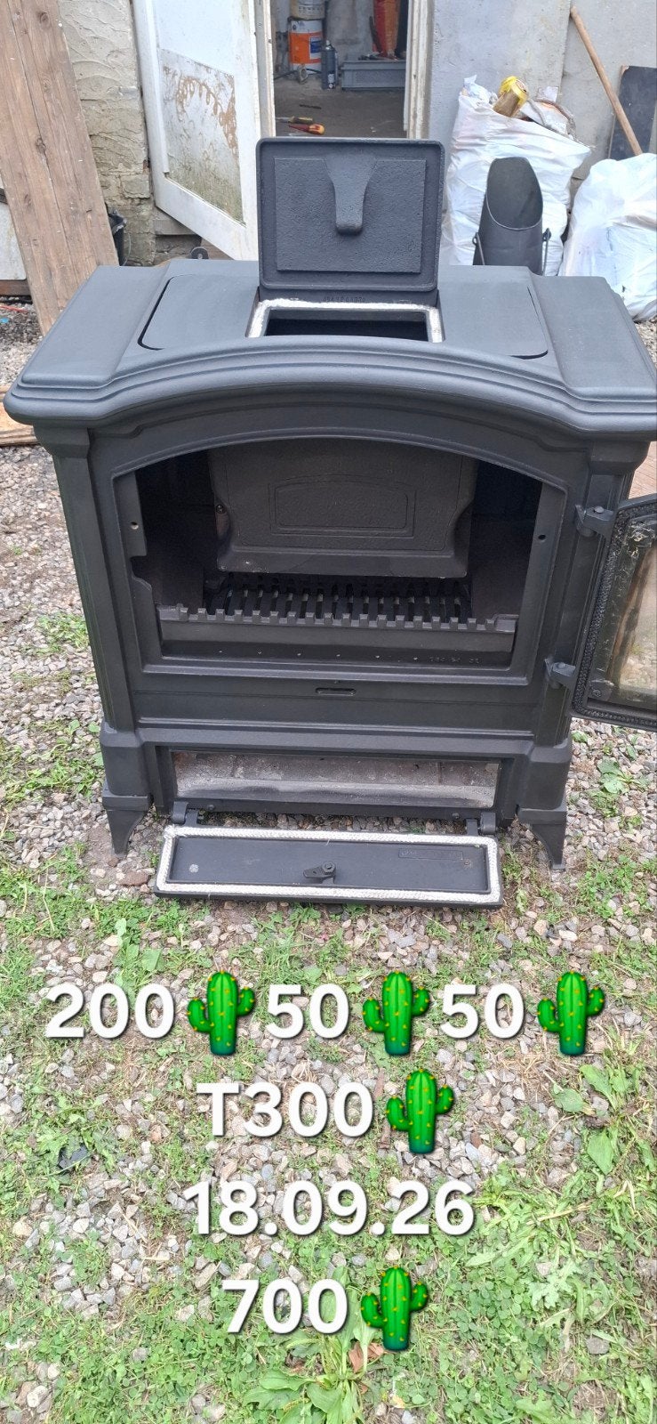 poêle surdiac 12/14 kw . bois charbon. impeccable, Ophalen, Zo goed als nieuw, Vrijstaand, Hout