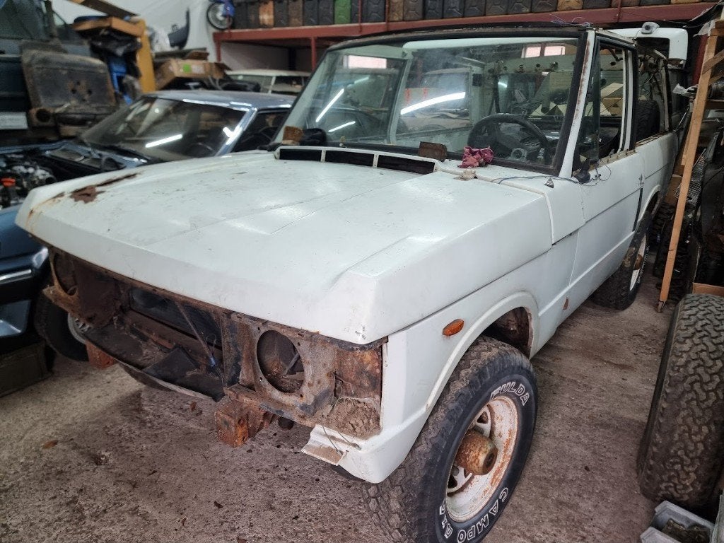 Range Rover Classic 3.5 V8 motor met versnellingsbak, Ophalen, Oldtimer onderdelen