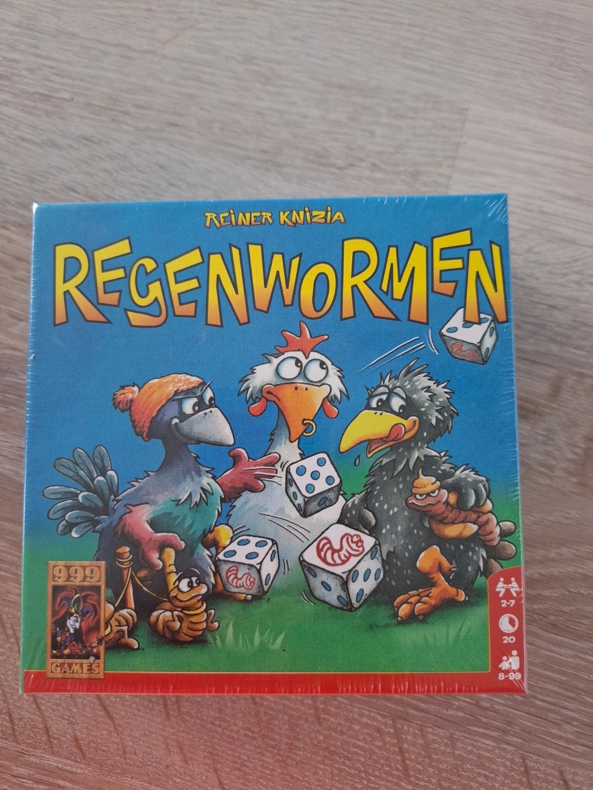 dobbelspel regenwormen nog in verpakking, Ophalen, Nieuw