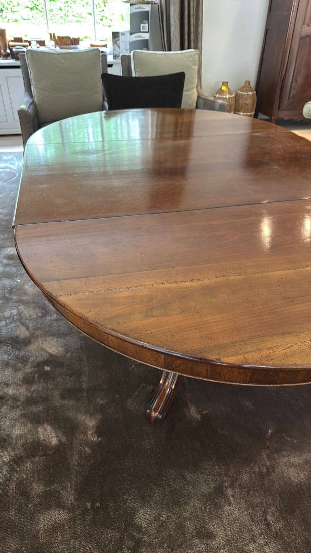 Klassieke uitschuifbare eetkamertafel, Huis en Inrichting, Ophalen, Zo goed als nieuw