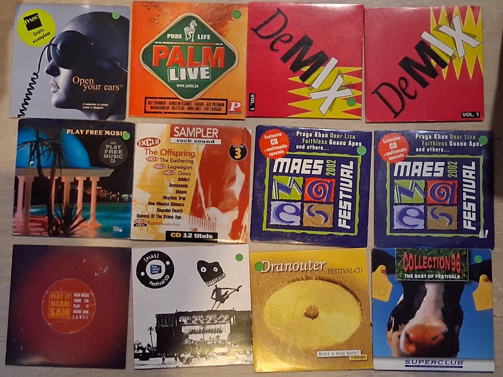 10 promo-, sampler- en festival-cd´s uit de ´90s en ´00s, Ophalen of Verzenden, Verzamelalbum, Rock en Metal, Promo