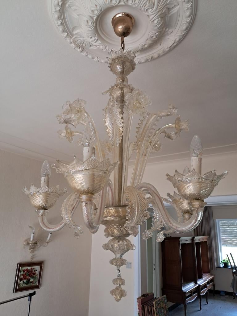 Lustre avec 2 appliques murales assorties, Enlèvement
