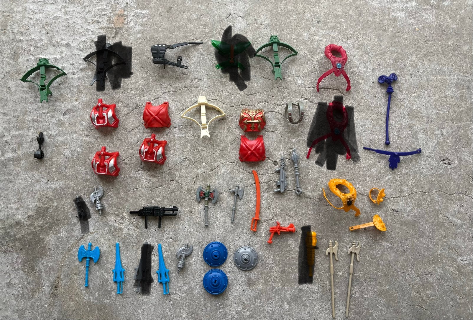 Motu Masters of the universe wapens en accessoires lot, Ophalen of Verzenden, Zo goed als nieuw
