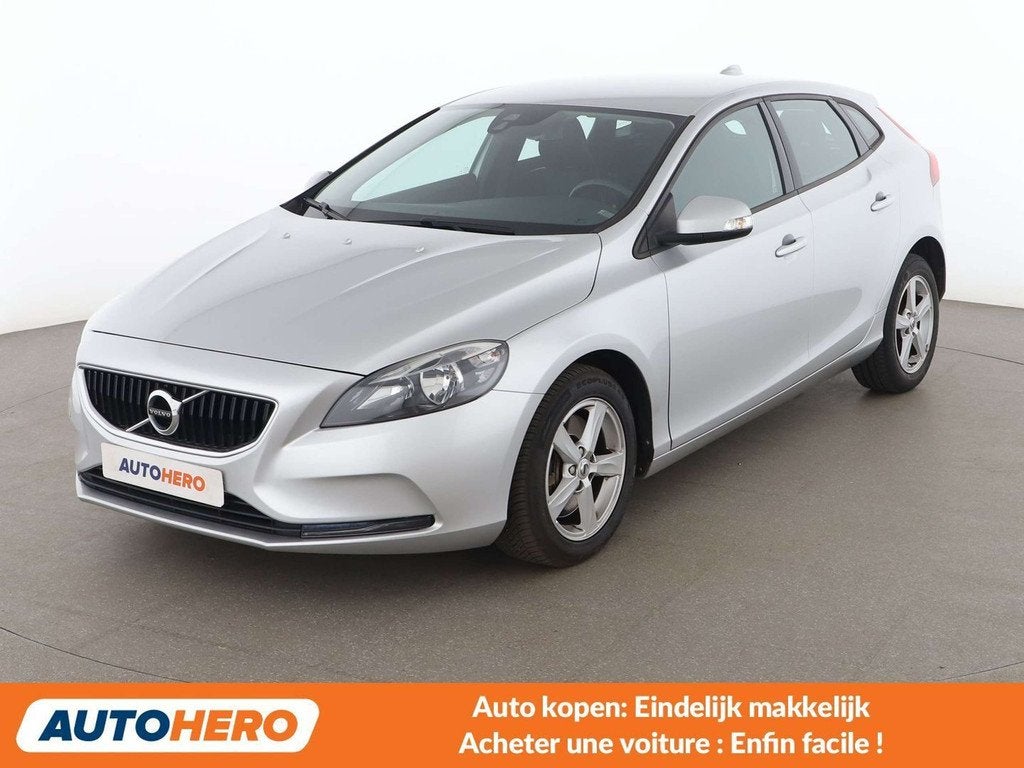 Volvo V40 2.0 D2 Kinetic (année de construction 2017), Autos, Argent ou Gris, Noir, 5 portes, 99 g/km