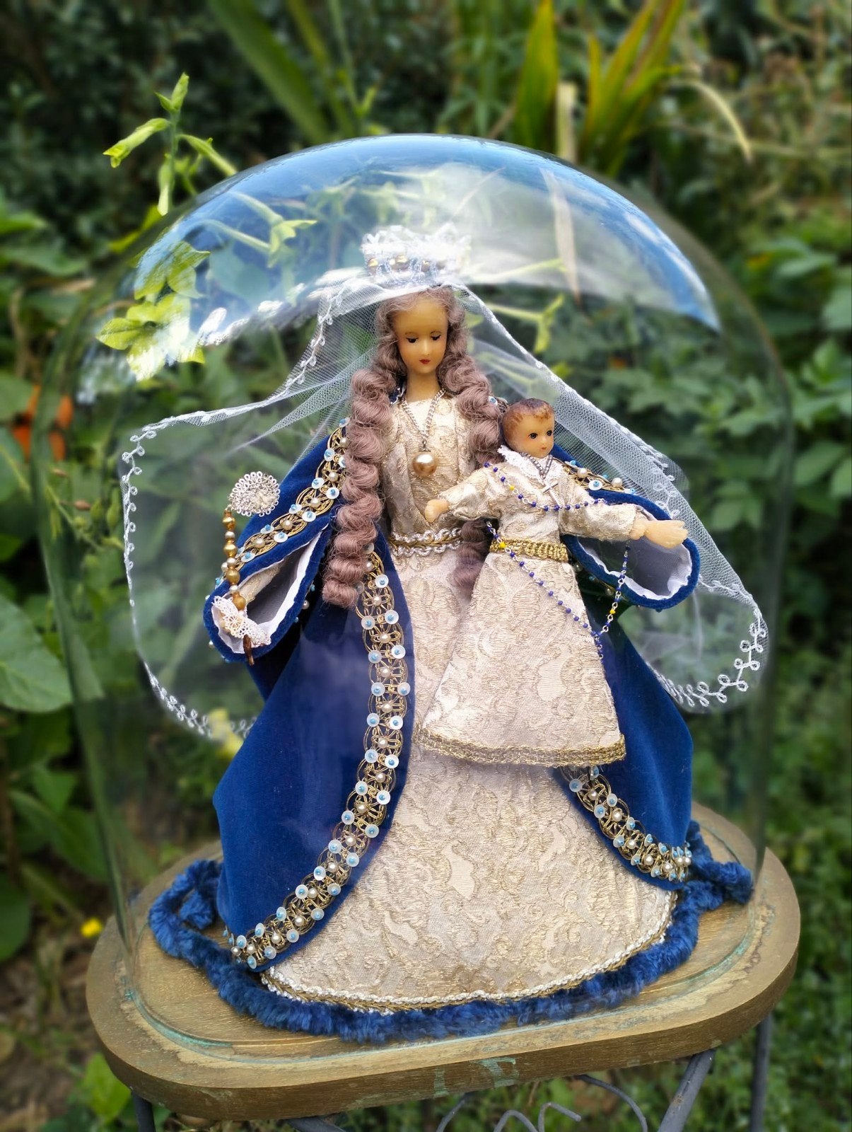 Mariabeeld met het kindje Jezus 'Brugse Madonna' devotiebeel, Antiquités & Art, Enlèvement