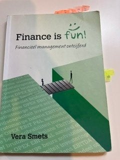 Boek Finance is fun, Boeken, Ophalen of Verzenden, Gelezen, Hoger Onderwijs, Vera Smets
