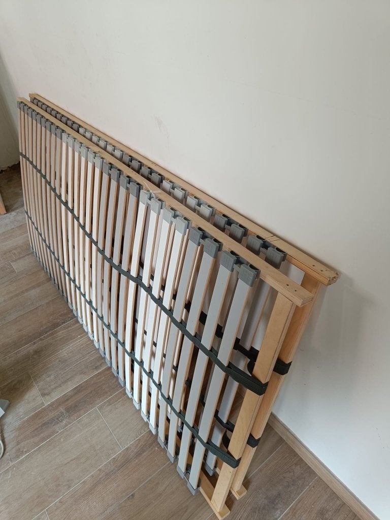 Set Lattenbodems 90x200, Huis en Inrichting, Slaapkamer | Matrassen en Bedbodems, Ophalen, 90 cm, Eenpersoons, Zo goed als nieuw