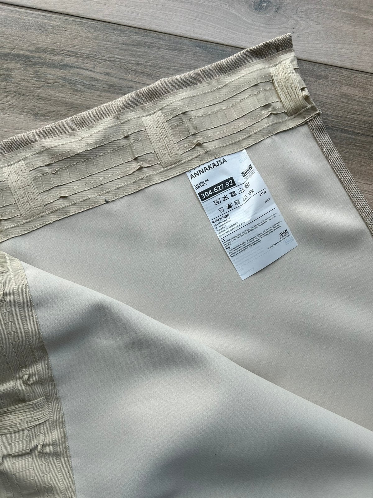Ikea Gordijnen Annakajsa x8, Ophalen, Beige, 145 cm, IKEA