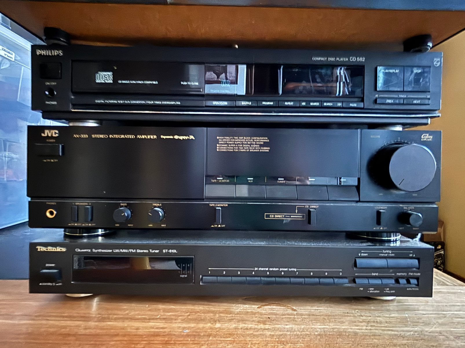 Lot amoli / tuner / lecteur CD, Enlèvement ou Envoi, Utilisé, JVC