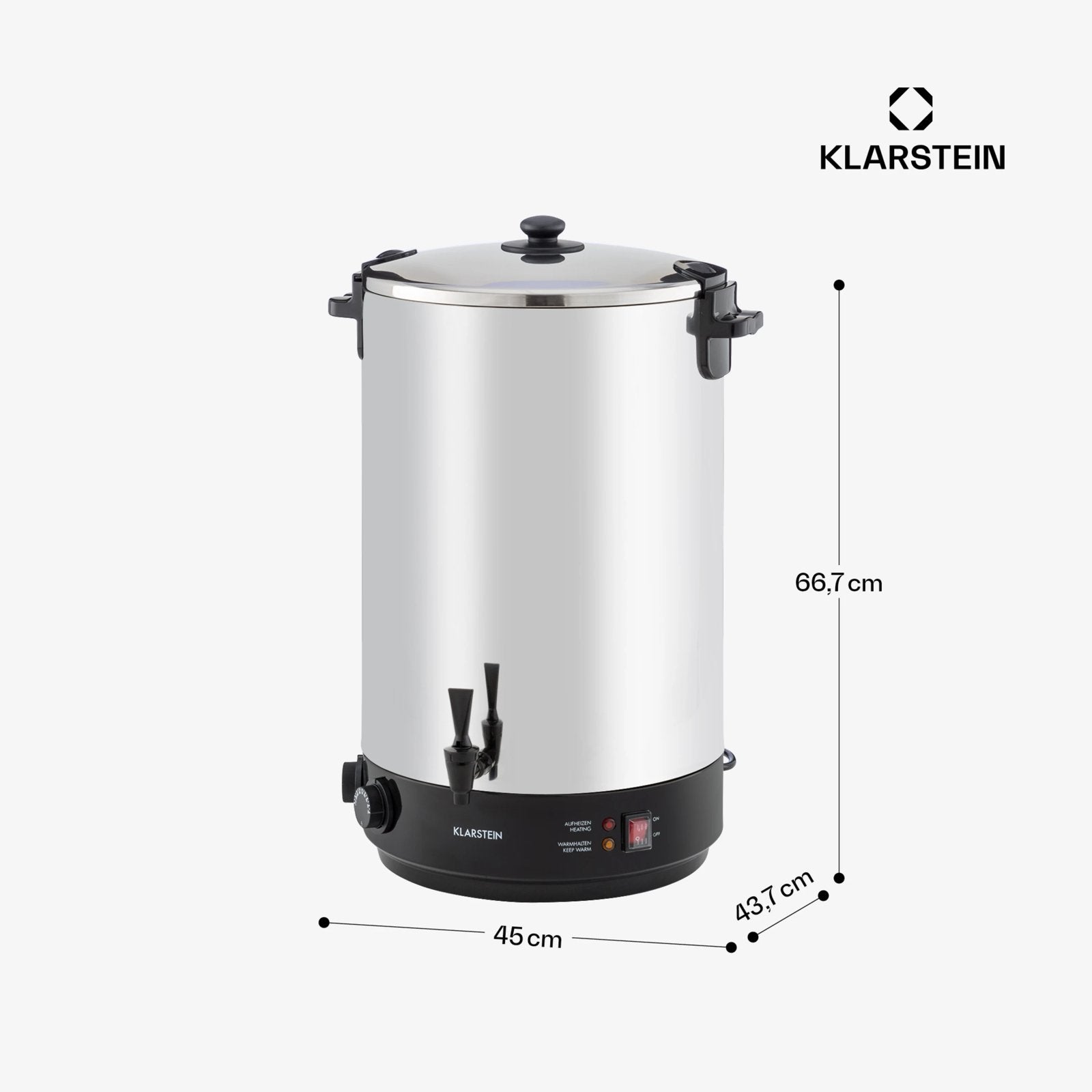 KonfiStar RVS 50L Inmaakketel / Dispenser van warme drank, Enlèvement
