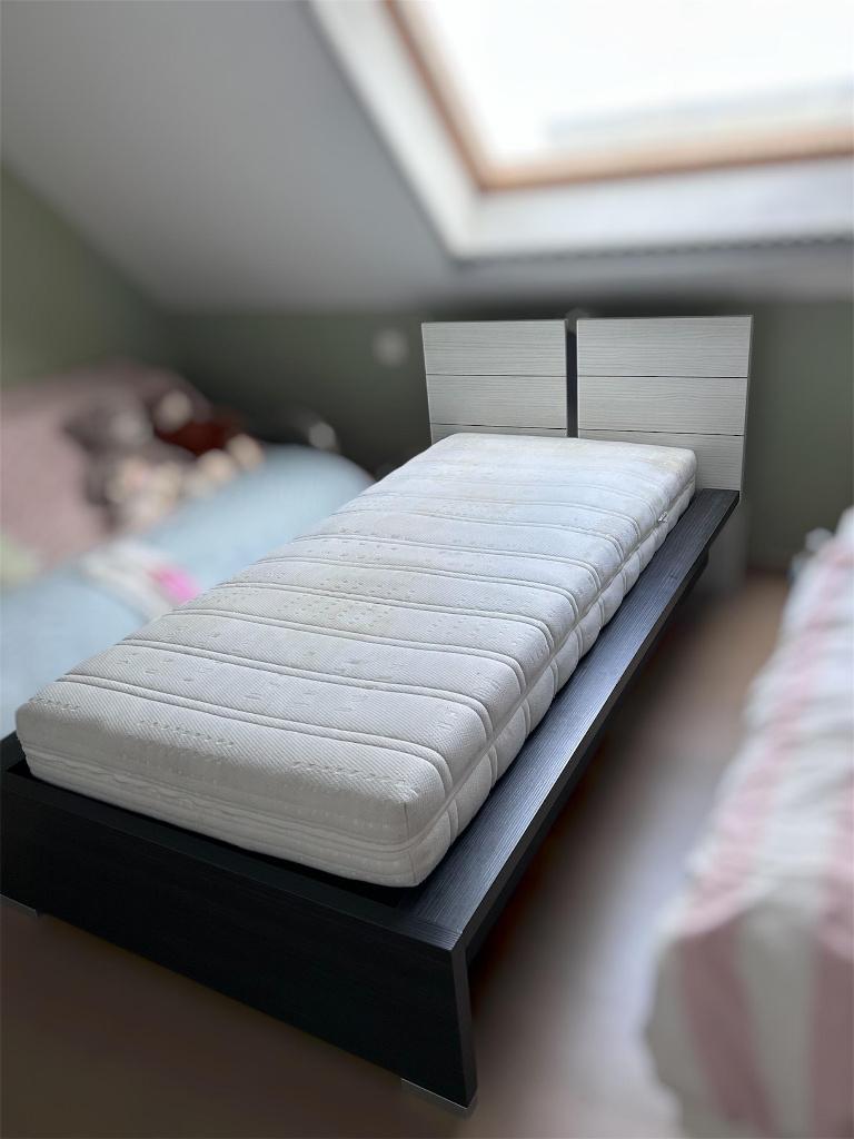 Bed voor 1 persoon  kompleet, Huis en Inrichting, Slaapkamer | Complete slaapkamers, Ophalen, Gebruikt, Eenpersoons