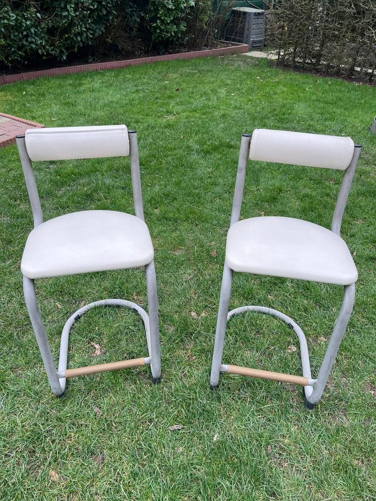 Tabouret bar, Maison & Meubles, Tabourets de bar, Avec repose-pieds, 2 tabourets, Enlèvement, Utilisé