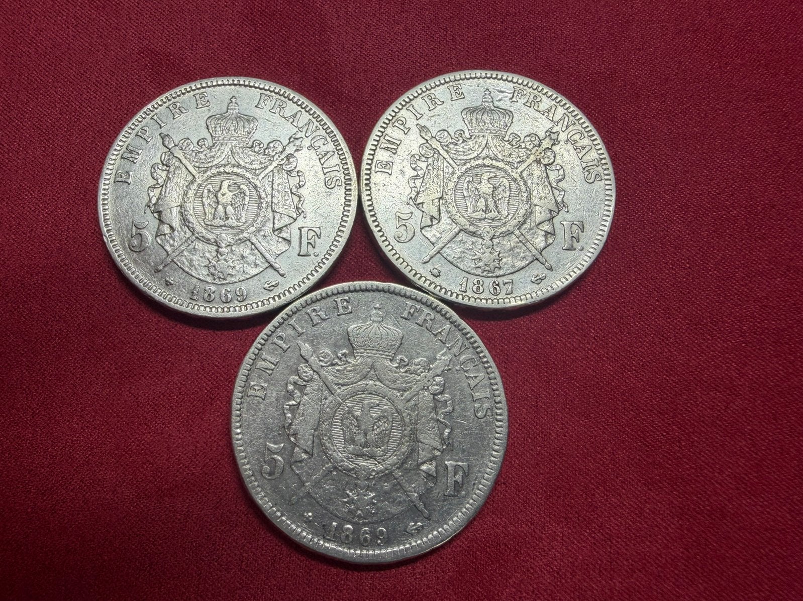 5 francs Napoléon III tête laurée, Enlèvement ou Envoi, France