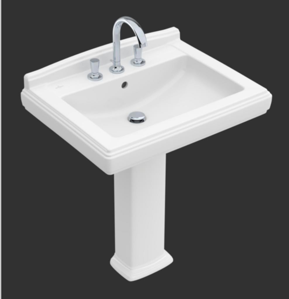 Villeroy en Boch hommage Engelse zuilwastafel nieuw, Doe-het-zelf en Bouw, Sanitair, Ophalen, Nieuw