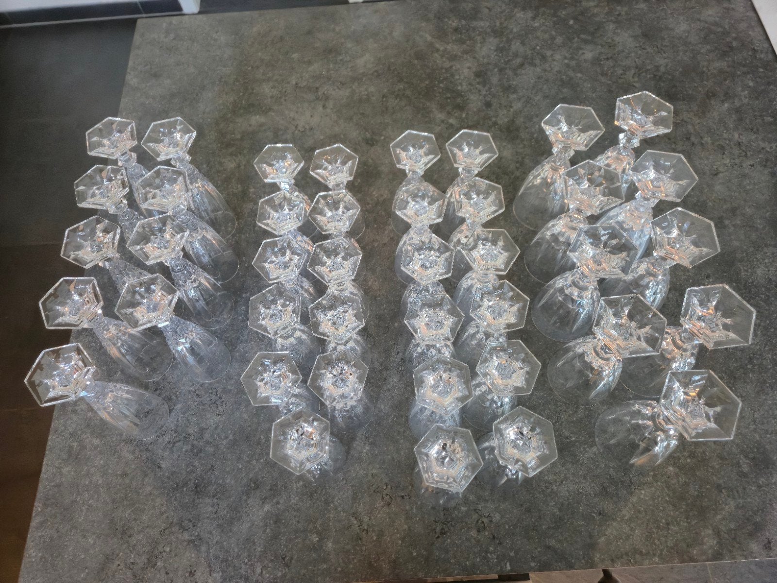 Grote set cristal glazen ( bayel ), Enlèvement ou Envoi