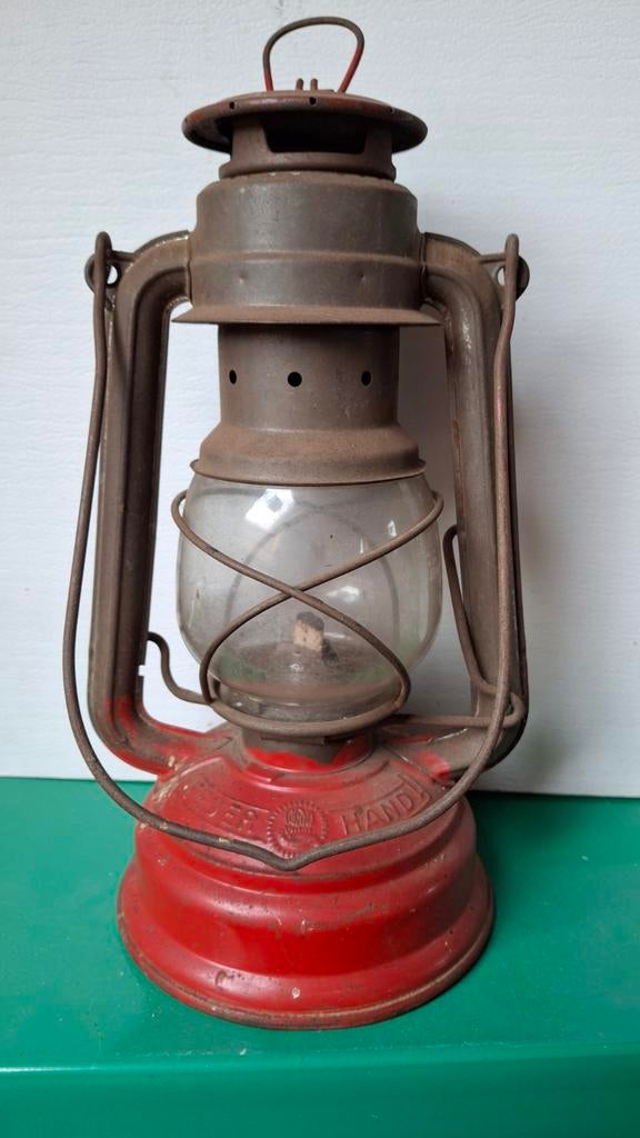 Originele Feuerhand 276 stormlamp - Jenaer Glas - Vintage, Antiek en Kunst, Ophalen