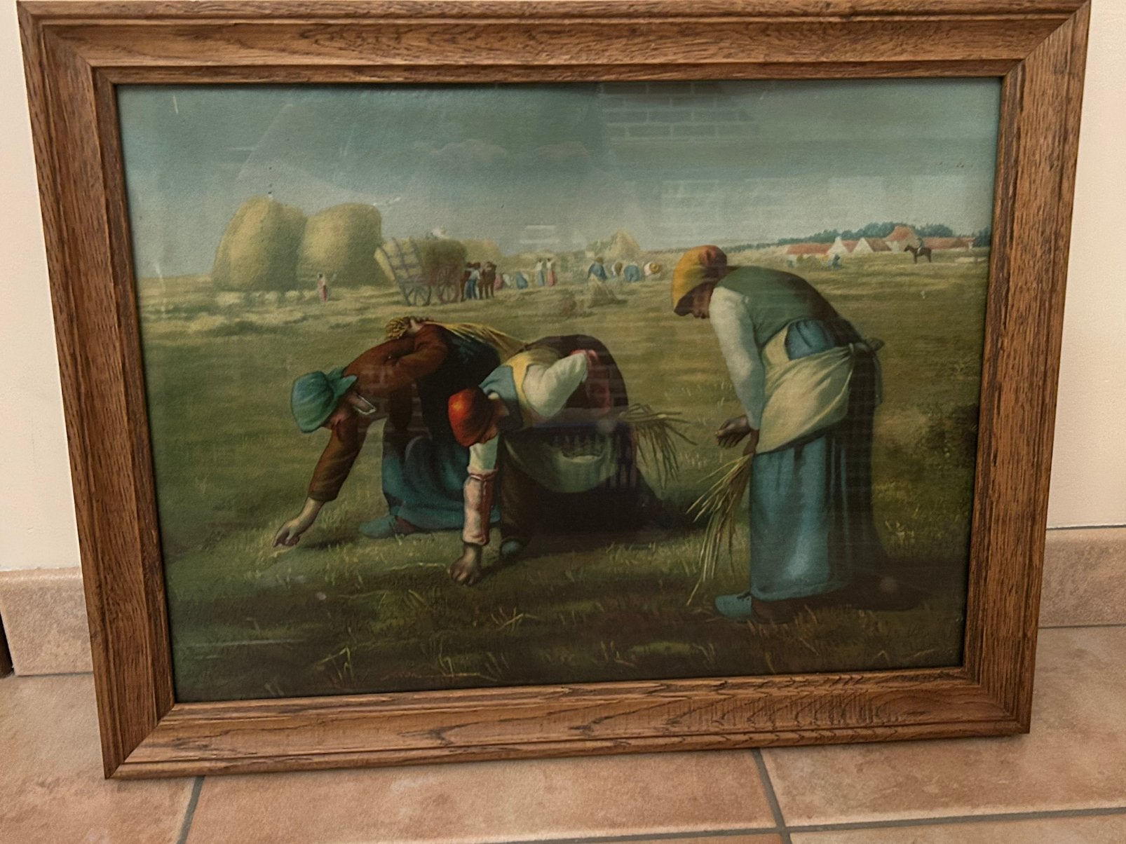 Angelus - landbouwers aan het werk op het veld, Ophalen