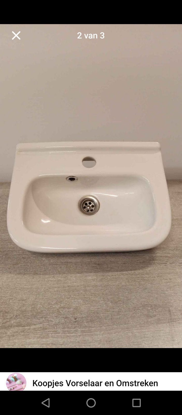 Handenwasser / Fontein (Sphinx) met Chroom Potsifon, Bricolage & Construction, Enlèvement, Comme neuf, Chrome, Lavabo
