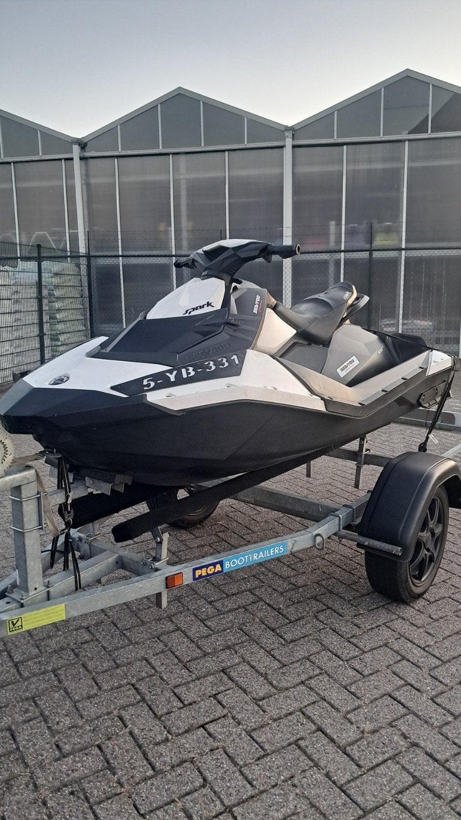 Seadoo spark 110pk jetski / waterscooter met trailer, Sports nautiques & Bateaux, 2 m, 1 m, 70 à 120 ch, 1.00 - 1.50 mètres