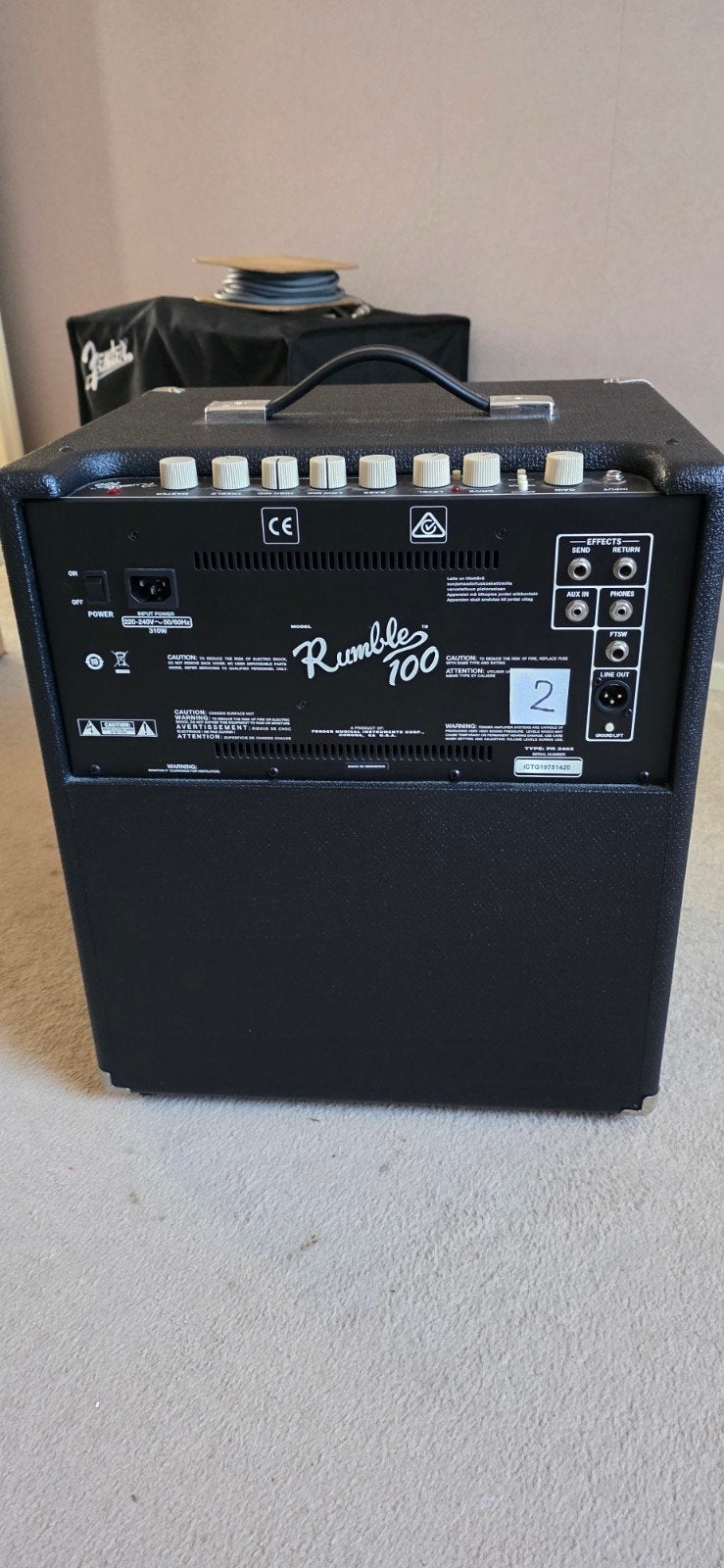 2 stuks Fender Rumble 100 Basgitaarversterker, Muziek en Instrumenten, Ophalen, Gebruikt, Basgitaar, 100 watt of meer