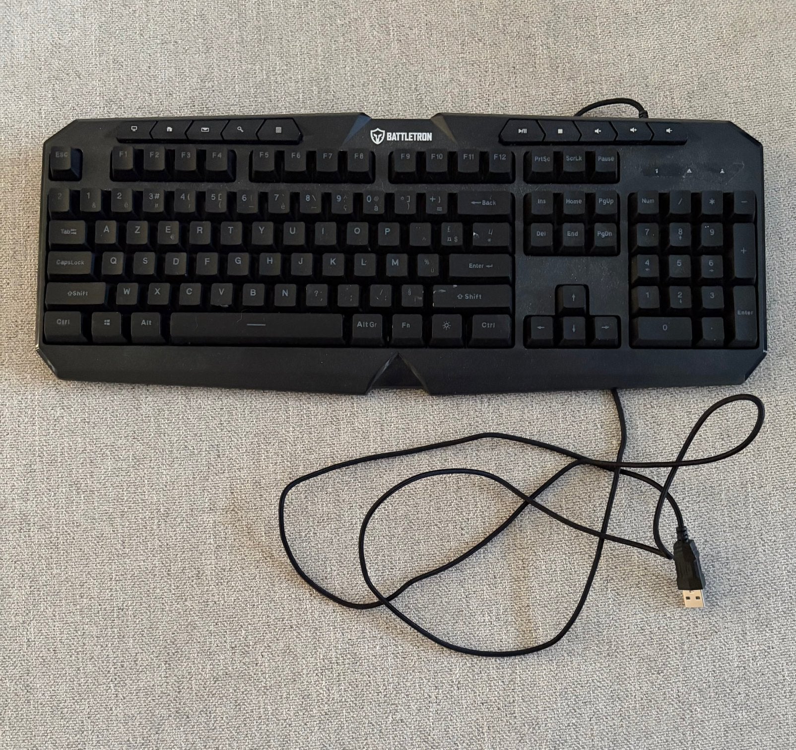 Clavier de jeu Battletron, Informatique & Logiciels, Claviers, Enlèvement ou Envoi, Comme neuf, Clavier gamer