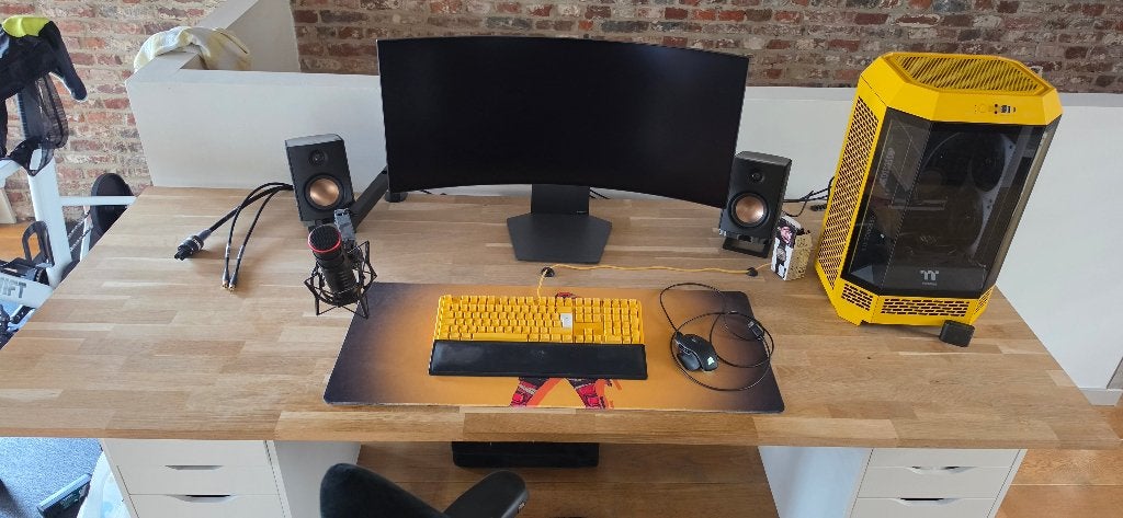 Bureau, Huis en Inrichting, Ophalen, 100 cm, Zo goed als nieuw, IKEA