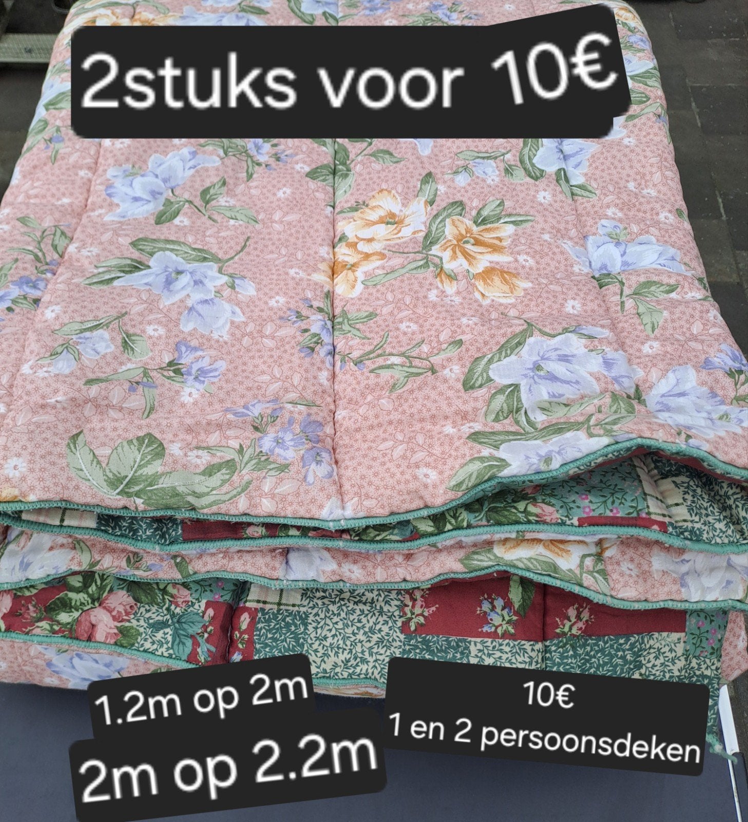 Dekbedden 2stuks voor 10€, Ophalen