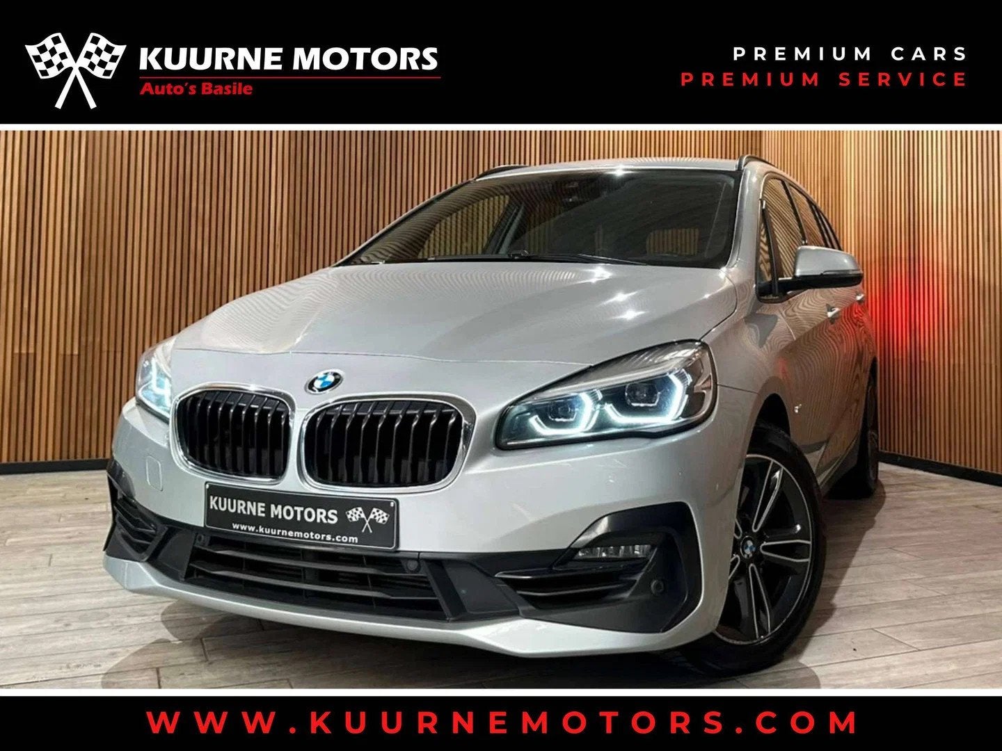 BMW 2 Serie 218 iA GranTourer SportLine Alu17"/Led/Leder/Ver, Auto's, Automaat, Gebruikt, Navigatiesysteem, Leder