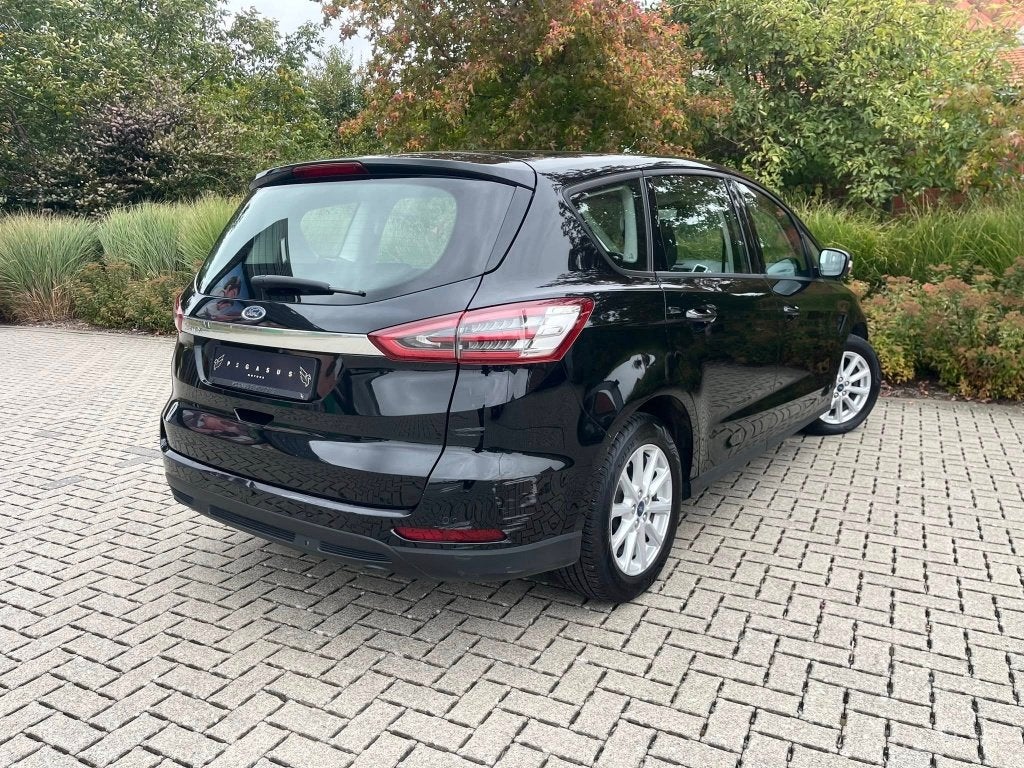 Ford S-Max 2.0 - 2019/211.000km/Euro 6d- 150PK, Auto's, Bluetooth, Zwart, Bedrijf, 5 deurs