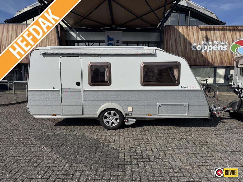 Kip Vision Special 41 ETD 2006 MOVER + LUIFEL!, Caravans en Kamperen, Caravans, tot en met 3, 750 - 1000 kg, Treinzit, Kip, Vast bed
