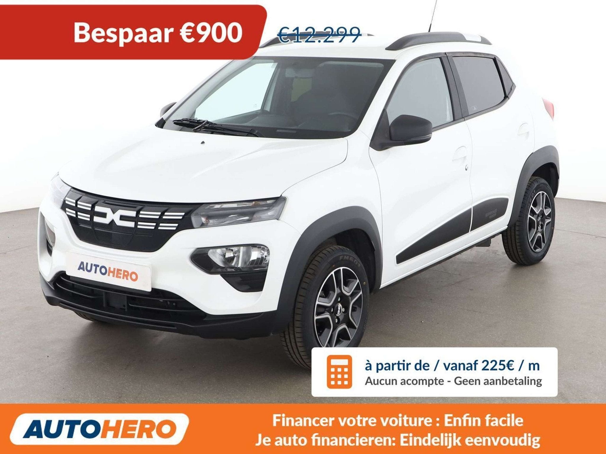 Dacia Spring electric drive 33 kW Essential (bj 2023), Auto's, 4 zetels, Gebruikt, Zwart, 1045 kg