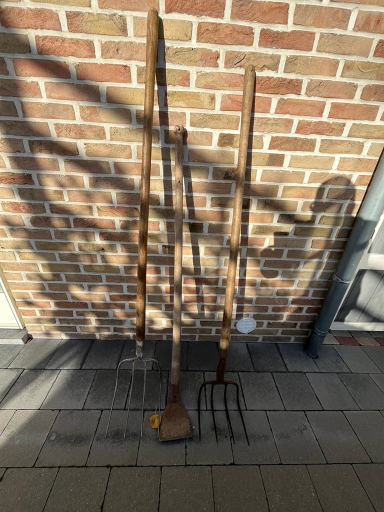 Riek, mesthaak en hak, Tuin en Terras, Ophalen, Gebruikt