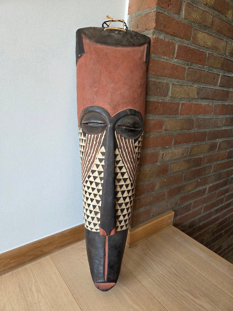 Afrikaans houten masker — Congo, Antiek en Kunst, Gesneden, Afrika, Masker, 72 cm