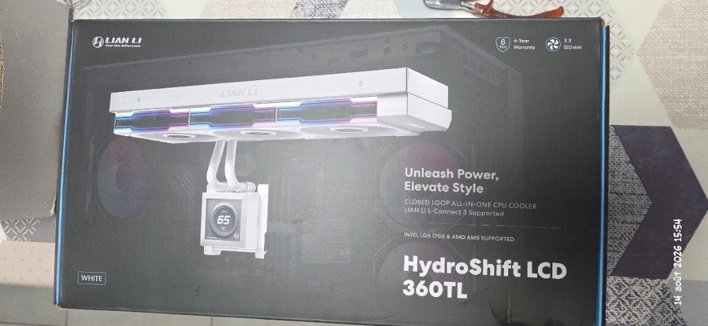 Hydroshift lian li 360 tl, Computers en Software, Computerkoelers, Ophalen of Verzenden, Zo goed als nieuw, Waterkoeling
